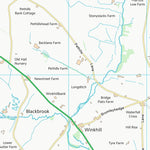 UK Topographic Maps Staffordshire Moorlands District (SK05) digital map