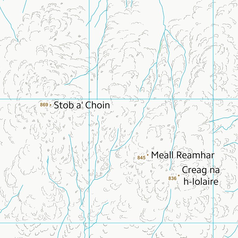 Stirling Ranges Topographical Map Stirling (NN41) Map by UK Topographic Maps | Avenza Maps