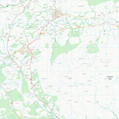 UK Topographic Maps Stirling (NS58) digital map
