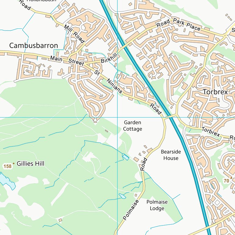Stirling Ranges Topographical Map Stirling (NS79) Map by UK Topographic Maps | Avenza Maps