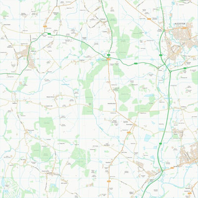UK Topographic Maps Stratford-on-Avon District (SP05) digital map