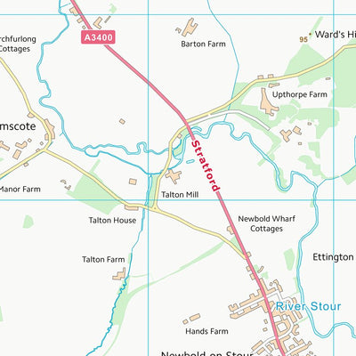 UK Topographic Maps Stratford-on-Avon District (SP24) digital map