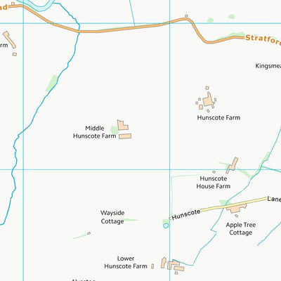 UK Topographic Maps Stratford-on-Avon District (SP25) digital map