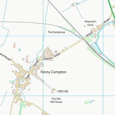 UK Topographic Maps Stratford-on-Avon District (SP45) digital map
