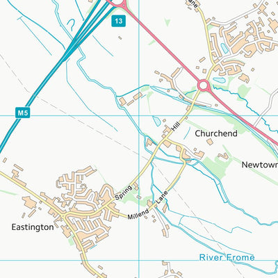 UK Topographic Maps Stroud District (SO70) digital map