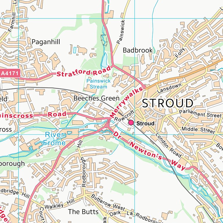 Stroud District (SO80) Map by UK Topographic Maps | Avenza Maps