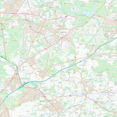 UK Topographic Maps Surrey Heath District (B) (SU96) digital map