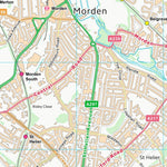 UK Topographic Maps Sutton London Boro (TQ26) digital map