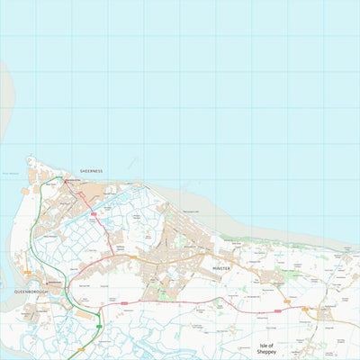 UK Topographic Maps Swale District (B) (TQ97) digital map