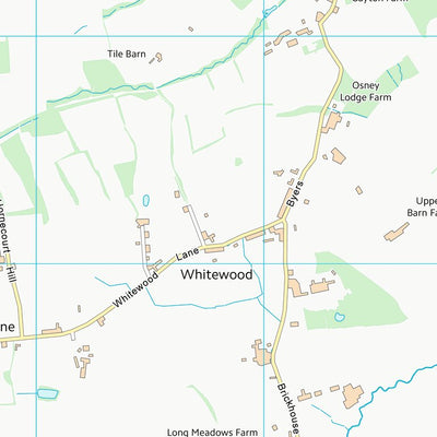 UK Topographic Maps Tandridge District (TQ34) digital map