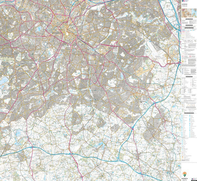 UK Topographic Maps Tanworth-in-Arden Ward 1 (1:25,000) digital map