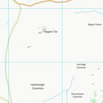 UK Topographic Maps Teignbridge District (SX77) digital map