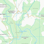 UK Topographic Maps Teignbridge District (SX77) digital map