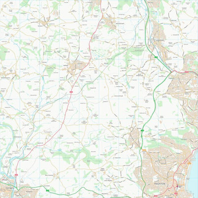 UK Topographic Maps Teignbridge District (SX86) digital map