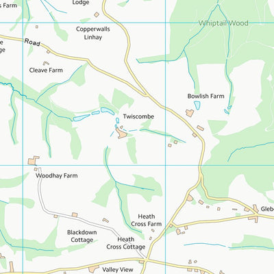UK Topographic Maps Teignbridge District (SX89) digital map