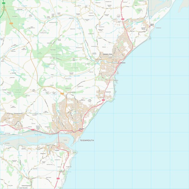 Teignbridge District (SX97) Map by UK Topographic Maps | Avenza Maps