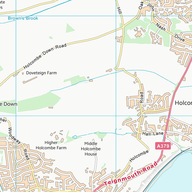 Teignbridge District (SX97) Map by UK Topographic Maps | Avenza Maps