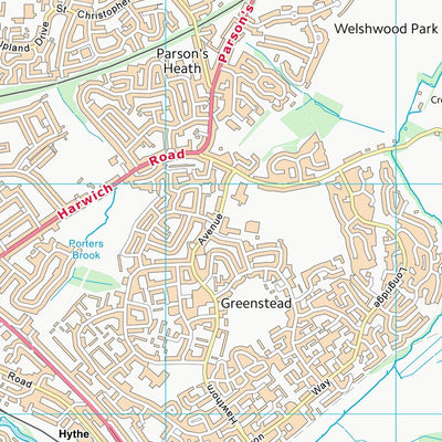 UK Topographic Maps Tendring District (TM02) digital map