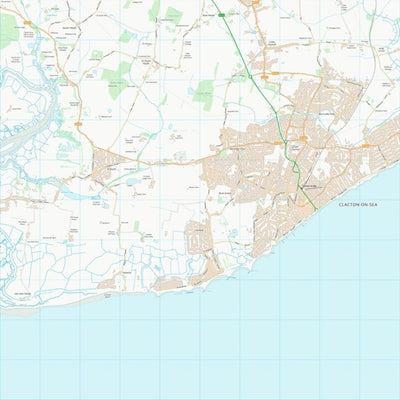 UK Topographic Maps Tendring District (TM11) digital map
