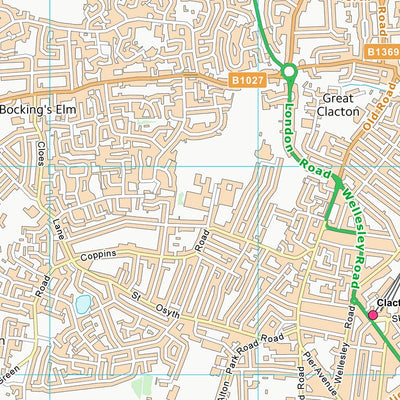 UK Topographic Maps Tendring District (TM11) digital map