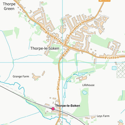 UK Topographic Maps Tendring District (TM12) digital map