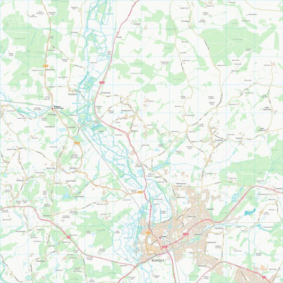 UK Topographic Maps Test Valley District (SU32) digital map