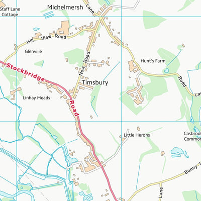 UK Topographic Maps Test Valley District (SU32) digital map