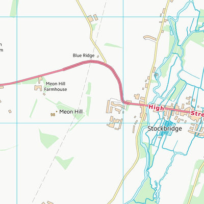 UK Topographic Maps Test Valley District (SU33) digital map