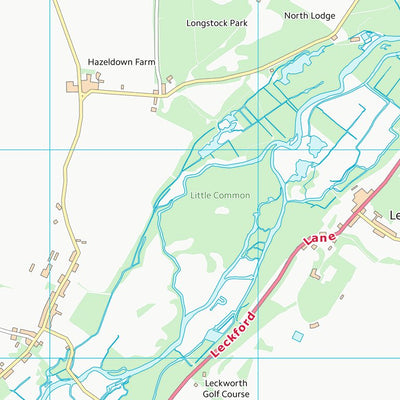 UK Topographic Maps Test Valley District (SU33) digital map