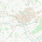 UK Topographic Maps Test Valley District (SU34) digital map