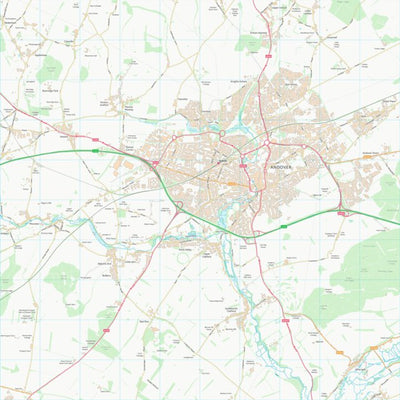 UK Topographic Maps Test Valley District (SU34) digital map