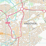 UK Topographic Maps Test Valley District (SU34) digital map