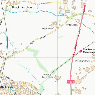 UK Topographic Maps Tewkesbury District (B) (SO92) digital map