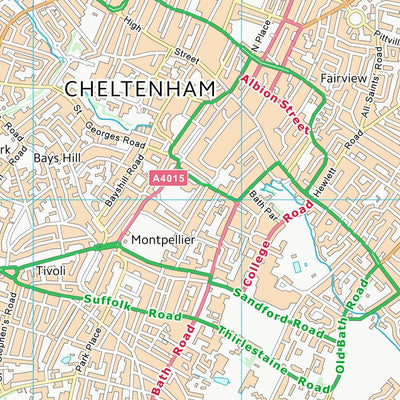 UK Topographic Maps Tewkesbury District (B) (SO92) digital map