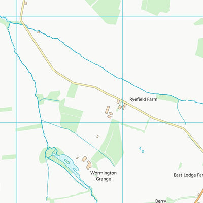UK Topographic Maps Tewkesbury District (B) (SP03) digital map