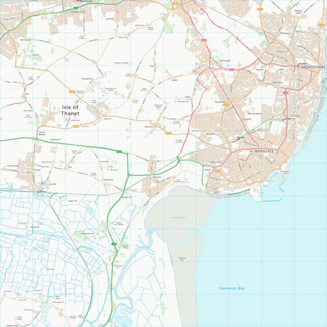 Thanet District (TR36) Map by UK Topographic Maps | Avenza Maps