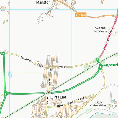 UK Topographic Maps Thanet District (TR36) digital map