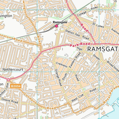 UK Topographic Maps Thanet District (TR36) digital map