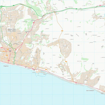 UK Topographic Maps The City of Brighton and Hove (B) (TQ30) digital map