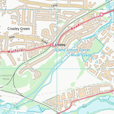 UK Topographic Maps Three Rivers District (TQ09) digital map