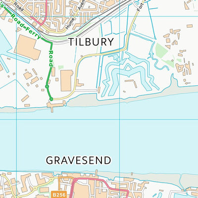 UK Topographic Maps Thurrock (B) (TQ67) digital map