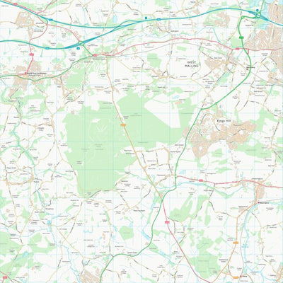 UK Topographic Maps Tonbridge and Malling District (B) (TQ65) digital map