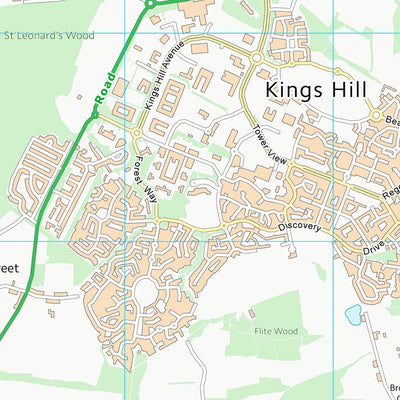 UK Topographic Maps Tonbridge and Malling District (B) (TQ65) digital map