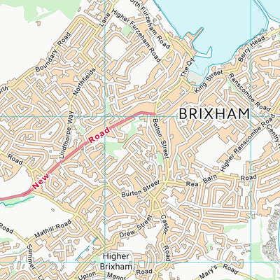 UK Topographic Maps Torbay (B) (SX95) digital map