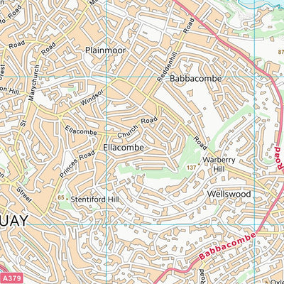 UK Topographic Maps Torbay (B) (SX96) digital map