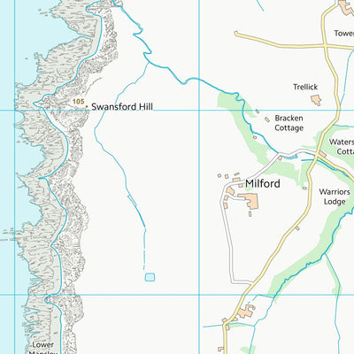 UK Topographic Maps Torridge District (SS22) digital map
