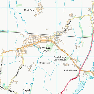 UK Topographic Maps Tunbridge Wells District (B) (TQ64) digital map