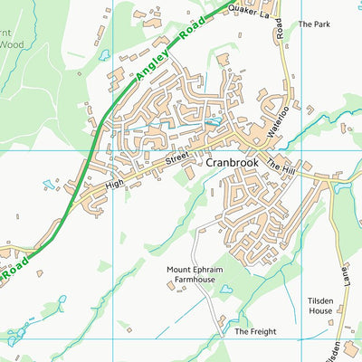 UK Topographic Maps Tunbridge Wells District (B) (TQ73) digital map