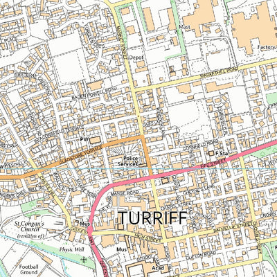 UK Topographic Maps Turriff and District Ward 3 (1:10,000) digital map