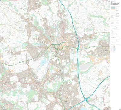 UK Topographic Maps Unsworth Ward 1 (1:10,000) digital map